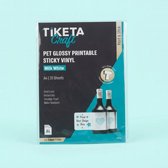 מדבקות PET אקריליות לבן חלב