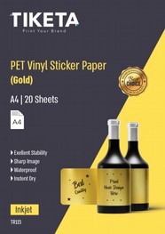 מדבקות PET אקריליות זהב מבריק מדבקות PET אקריליות זהב מבריק