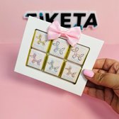 קופסאת שוקובוקס 6- לבן שמנת